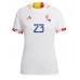 Belgien Michy Batshuayi #23 kläder Kvinnor VM 2022 Bortatröja Kortärmad